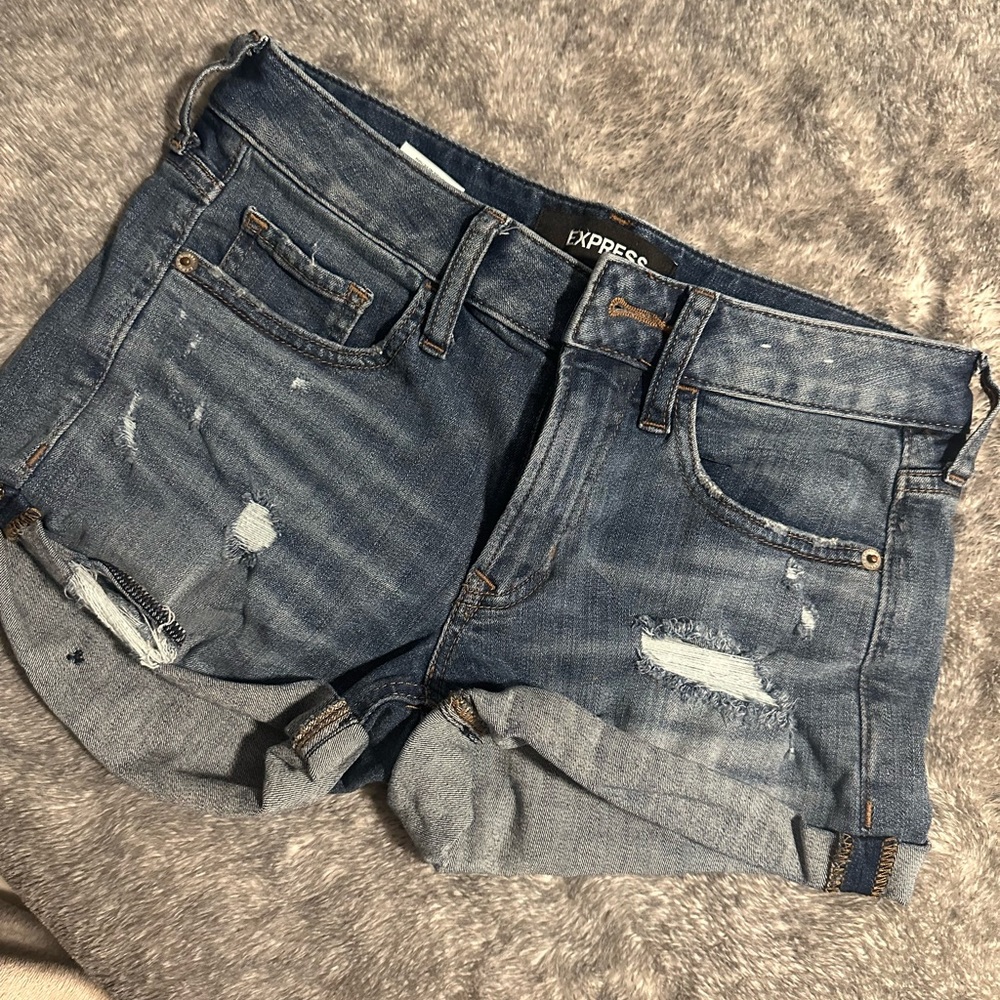 Denim shorts